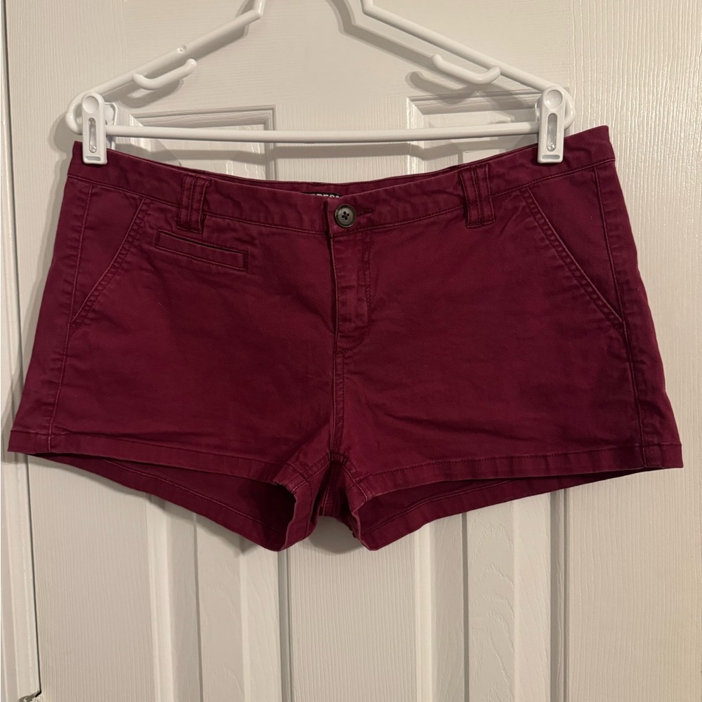 Express Burgundy Shorts